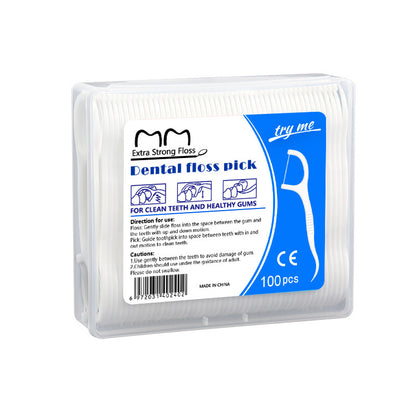 New boxed floss 100 ultra-fine round thread disposable floss stick manufacturer toothpick thread toothpick thread foreign trade - image 5