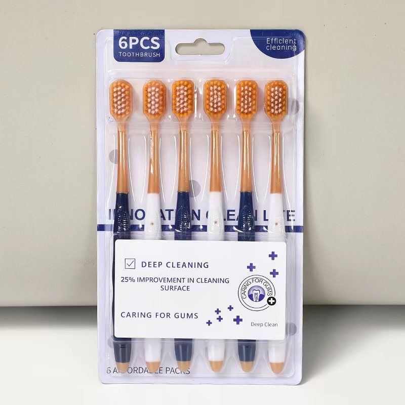 Sam's toothbrush with wide head household adult fine soft hair single 1 2 6 male and female students factory wholesale - image 4