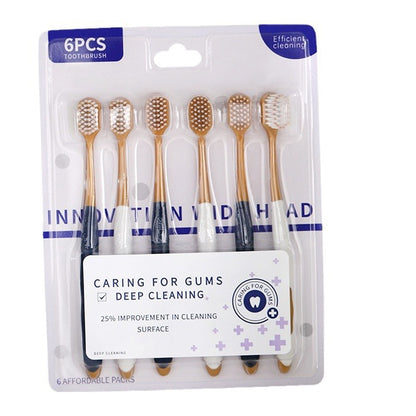 Sam's toothbrush with wide head household adult fine soft hair single 1 2 6 male and female students factory wholesale - image 5