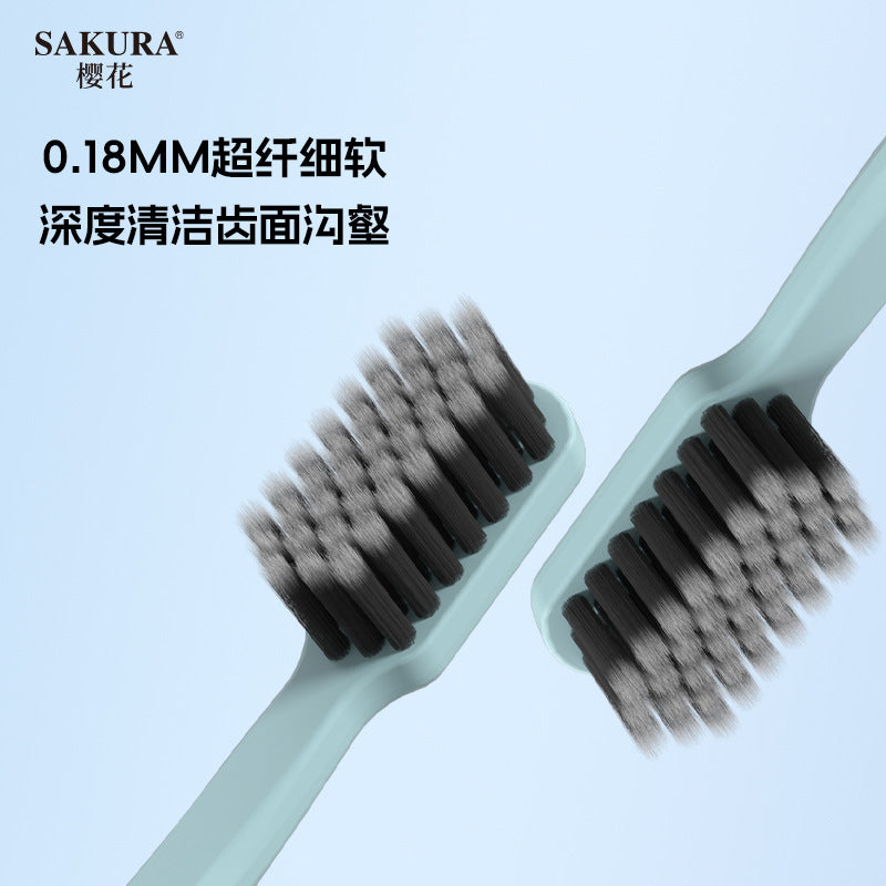 Portable Toothbrush Barrel Student Dormitory Toothbrush Combination Set Toothbrush Toothpaste Set Adult Sakura Sakura - image 4
