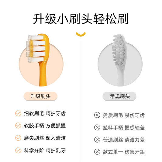 Xiujie children's soft hair toothbrush baby cartoon small dinosaur fat handle 2 soft hair manufacturers wholesale generation - image 2