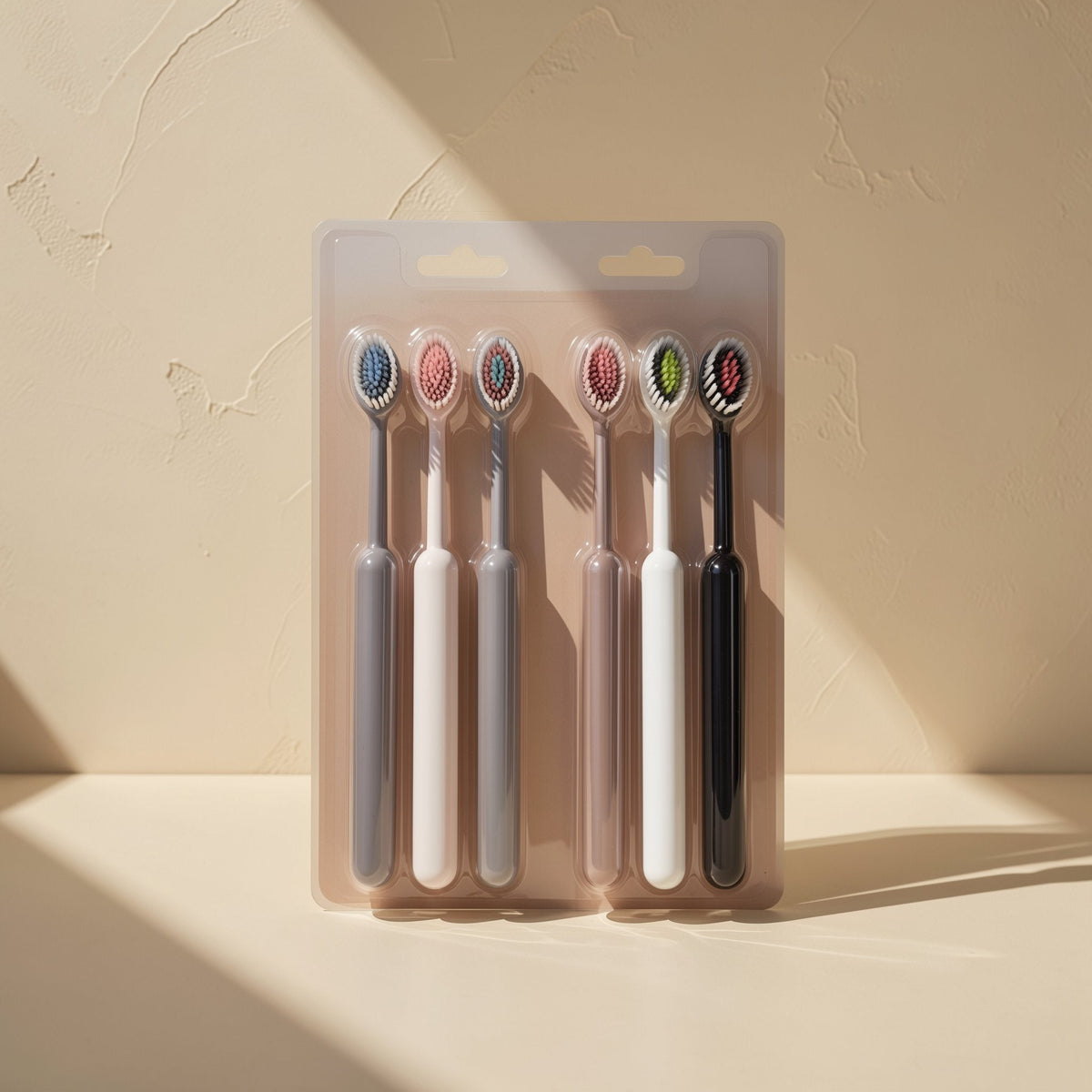 BQB pack of manual toothbrushes with soft bristles - view 3