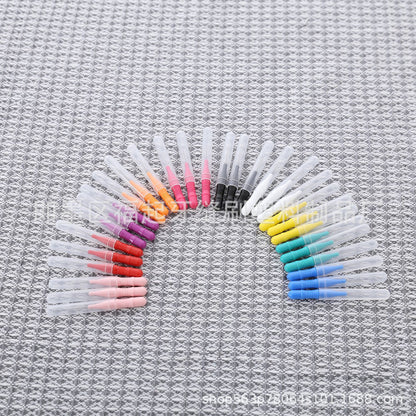 Interdental Brush Straight Interdental Toothbrush Orthodontic Care Soft Bristles Disposable Cleaning Toothbrush Oral Care Toothbrush - image 1