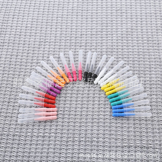 Interdental Brush Straight Interdental Toothbrush Orthodontic Care Soft Bristles Disposable Cleaning Toothbrush Oral Care Toothbrush - image 1