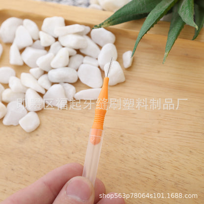Interdental Brush Straight Interdental Toothbrush Orthodontic Care Soft Bristles Disposable Cleaning Toothbrush Oral Care Toothbrush - image 3