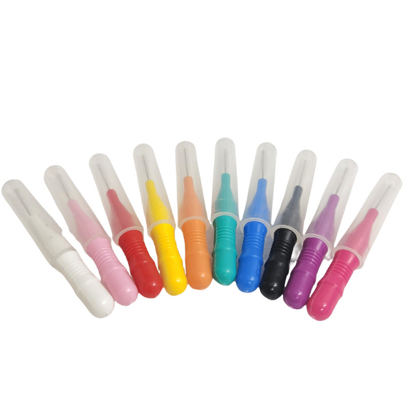 Interdental Brush Straight Interdental Toothbrush Orthodontic Care Soft Bristles Disposable Cleaning Toothbrush Oral Care Toothbrush - image 5