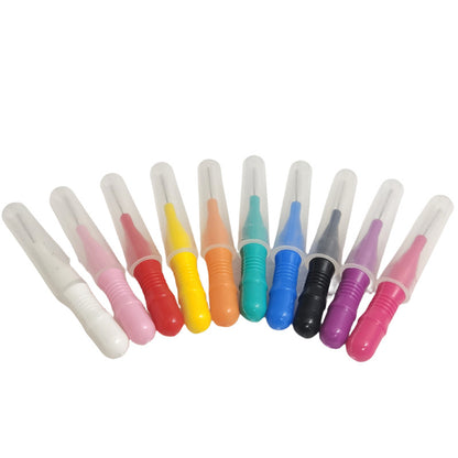 Interdental Brush Straight Interdental Toothbrush Orthodontic Care Soft Bristles Disposable Cleaning Toothbrush Oral Care Toothbrush - image 5