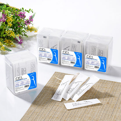 Cross-border wholesale floss individually packaged 50 PCs floss sticks individually packaged high tensile ultra-fine floss foreign trade in stock - image 2