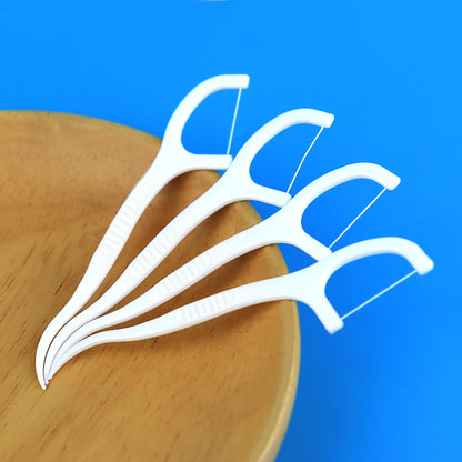 Cross-border wholesale floss individually packaged 50 PCs floss sticks individually packaged high tensile ultra-fine floss foreign trade in stock - image 3