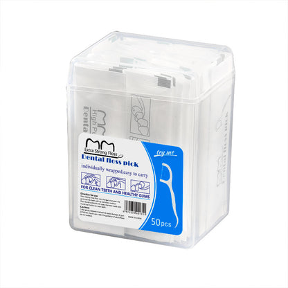 Cross-border wholesale floss individually packaged 50 PCs floss sticks individually packaged high tensile ultra-fine floss foreign trade in stock - image 5