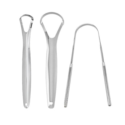 Stainless steel U-shaped tongue scraper large opening tongue coating cleaner deodorant oral cleaning tool iron box suit - image 2