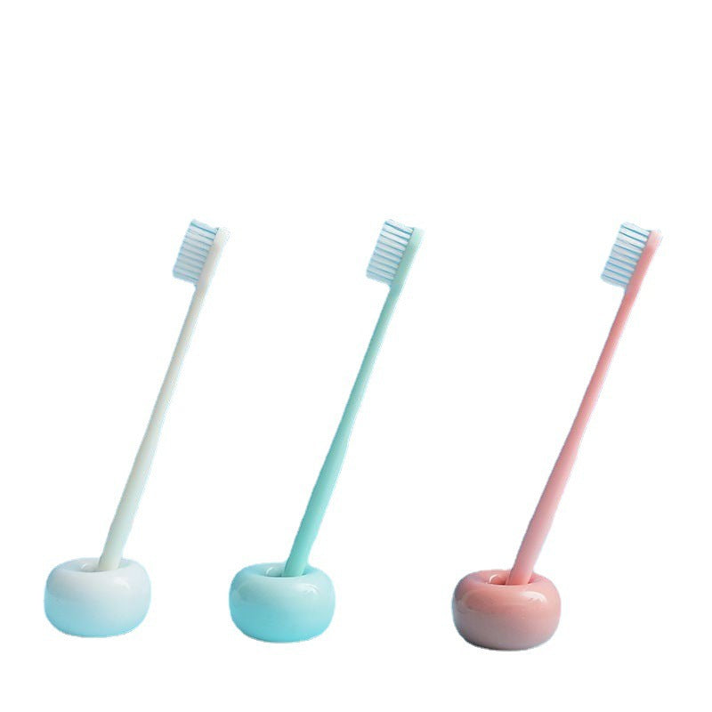 Macaron Soft-Bristled Disposable Hospitality Toothbrush for Home Guests to Clean between Teeth and Clean Adult Small Head Toothbrush - image 5