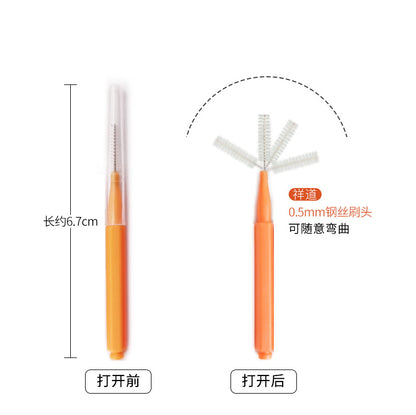 Wholesale Straight Interdental Brushes, Orthodontic Floss Sticks, Household Bulk Adult Interdental Brushes, Braces Toothbrushes, Interdental Brushes - image 5