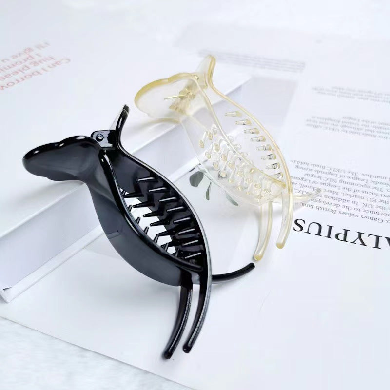 Korean version of ball head grip clip large torsion clip 4.5cm small shark clip with tooth hairband 8.5cmdiy hairpin bottom embryo - image 1