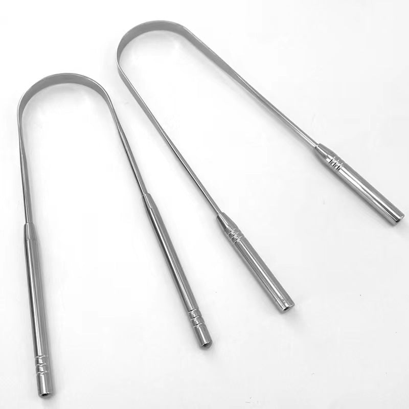 Stainless steel tongue scraper tongue cleaner tongue scraper tongue brush oral cleaning tool kit brush tongue scraper - image 3