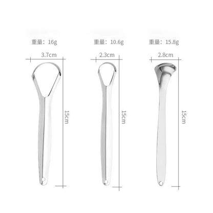 Stainless steel tongue scraper tongue cleaner tongue scraper tongue brush oral cleaning tool kit brush tongue scraper - image 5