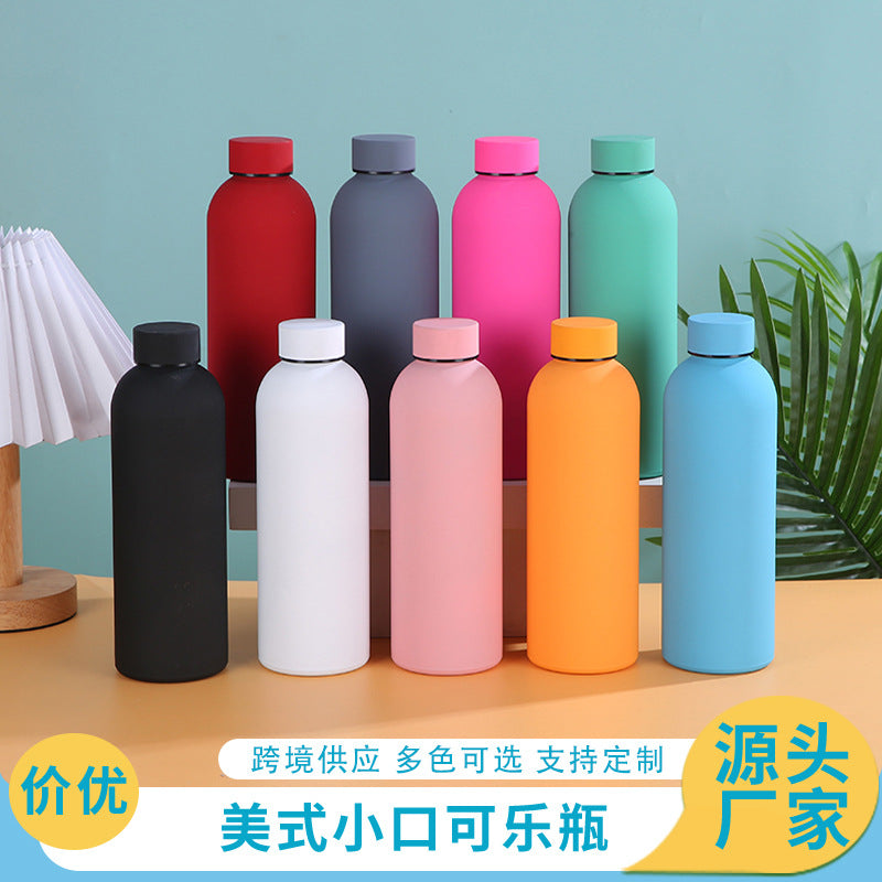 Cross-border American Small Mouth Coke Bottle 304 Stainless Steel Thermos High Color Value Sports Water Cup Large Capacity Water Bottle - image 1