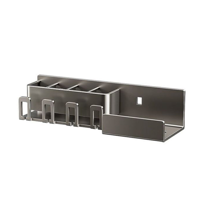 Toothbrush Storage Rack Non-punching Gun Grey Toilet Tooth Cup Gargle Cup Storage Wall-mounted Tissue Holster - image 5