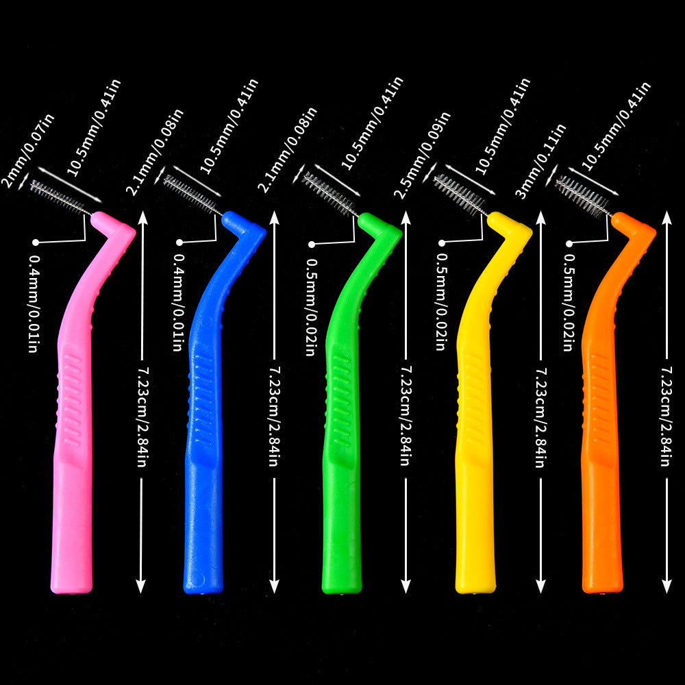L-Shaped Interdental Brush, Gap Brush, Soft-Bristled Toothbrush, Correction Interdental Brush, Orthodontic Wisdom Toothbrush, Tooth Gap Brush - image 2
