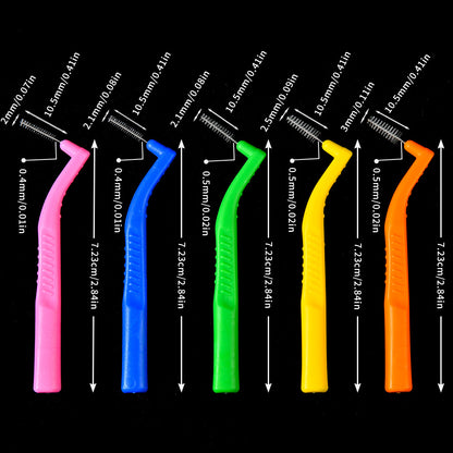 L-Shaped Interdental Brush, Gap Brush, Soft-Bristled Toothbrush, Correction Interdental Brush, Orthodontic Wisdom Toothbrush, Tooth Gap Brush - image 2