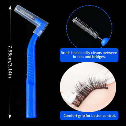 L-Shaped Interdental Brush, Gap Brush, Soft-Bristled Toothbrush, Correction Interdental Brush, Orthodontic Wisdom Toothbrush, Tooth Gap Brush - image 3