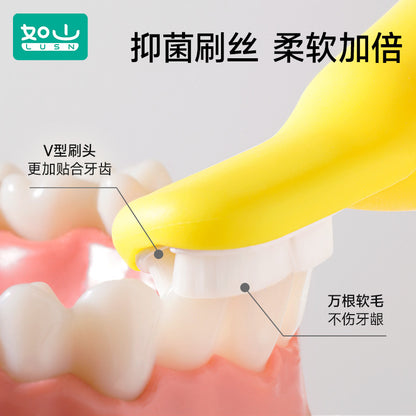 Rushan Finger Set Toothbrush Baby Silicone Finger Set Toothbrush 0-1 Year Old Baby Toothbrush Teeth Tongue Coating Cleaner - image 2