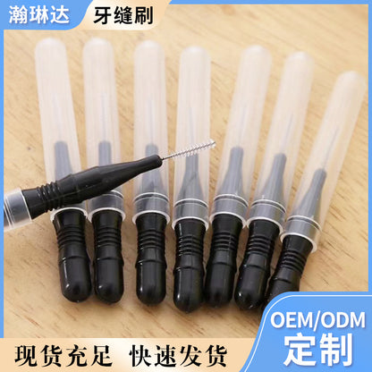 Oral Care In-Stock Interdental Brush Stainless Steel Soft-Bristle Interdental Brush Cross-Border Men's and Women's Dental Care Interdental Brush - image 1
