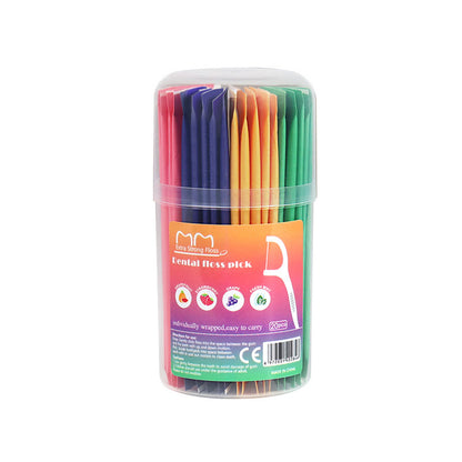 Foreign trade fruity mint dental floss independent packaging wholesale bottled 20 disposable dental floss sticks toothpicks individually packaged - image 5