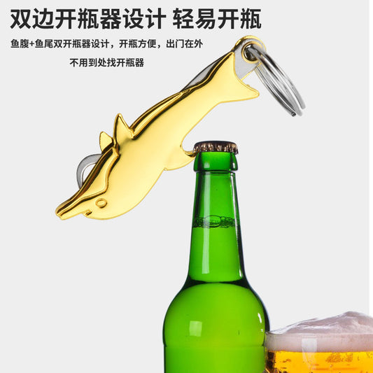 Cross-border 304 stainless steel folding toothpick portable multi-purpose bottle opener express tool tooth picker - image 2