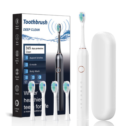Cross-border exclusive for a new six-gear adult household TPC rechargeable toothbrush soft hair cleaning electric toothbrush - image 4