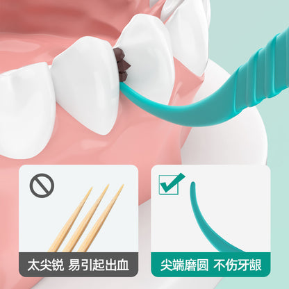 Antibacterial Dental Floss 50 Box Portable Teeth Picking Oral Interdental Cleaning Care Disposable Dental Floss Sticks Spot Wholesale - image 4