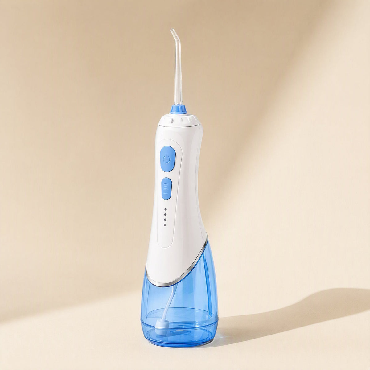 Adult household water flosser with a built-in battery and piston pump - view 3