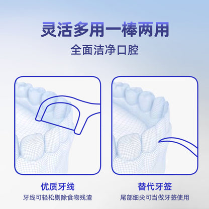 Aowei Superfine Floss Stick Disposable Toothpick Dental Floss Home Pack Portable Floss Box Classic Smooth Dental Floss - image 4