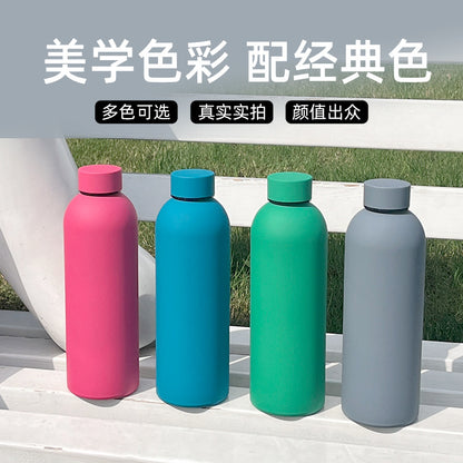 Stainless Steel Vacuum American-Style Small-Mouth Bottle Outdoor Insulated Cup Large-Capacity Sports Water Bottle Cold Water Cup Cross-Border Customization - image 2