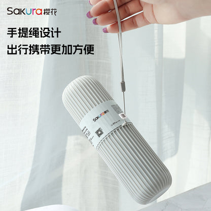 Portable Toothbrush Barrel Student Dormitory Toothbrush Combination Set Toothbrush Toothpaste Set Adult Sakura Sakura - image 4