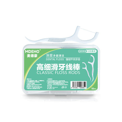 Ultra-Fine Dental Floss Sticks, 50 Pieces in a Box, Wholesale Disposable Dental Floss, Individually Packaged, Dental Floss for Oral Hospitals, Custom Logo - image 5