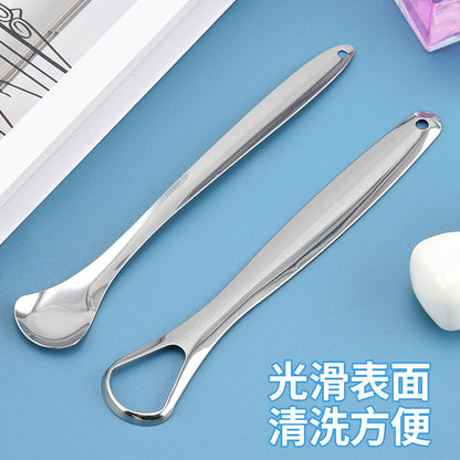 Stainless Steel Tongue Scraper U-Shaped Tongue Cleaner Tongue Scraper Set of Three Tongue Brushes Oral Cleaning Tongue Scraper - image 4