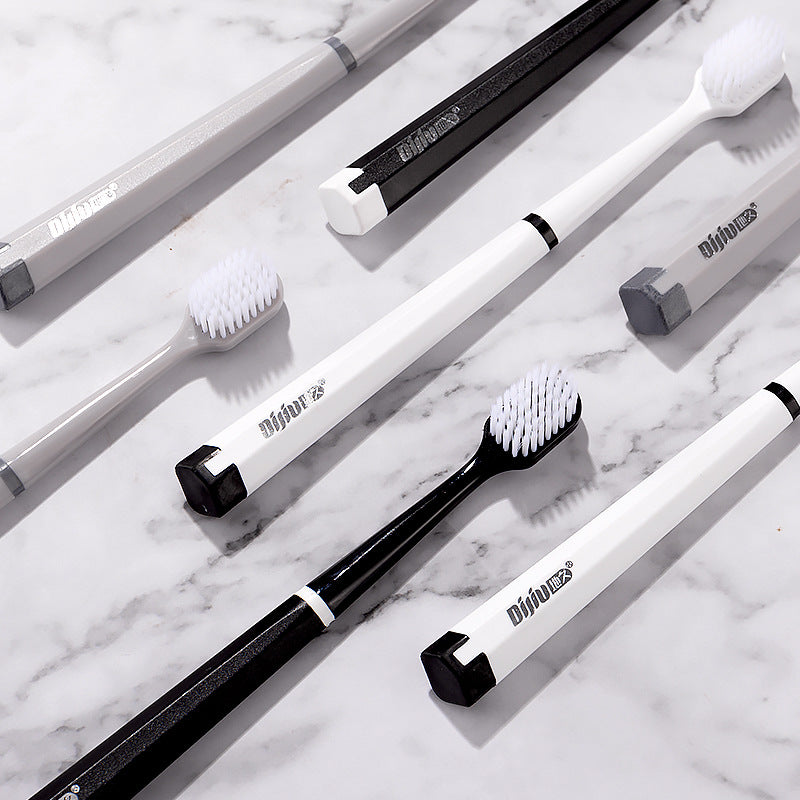 Japanese-Style Premium Toothbrush Soft Bristles Household Set Adult Wide Head Teeth Cleaning Portable Three-Pack Cross-Border Wholesale - image 4