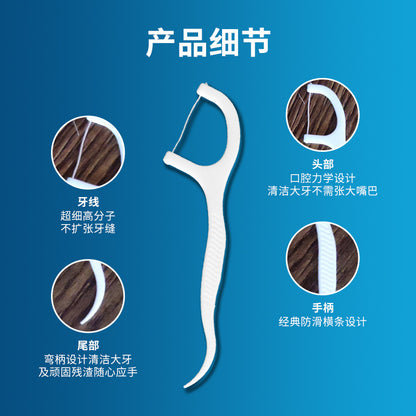 50 Pct Boxed Superfine Floss Stick Home Pack Plastic Toothpick Bow Portable Boxed Floss Wholesale - image 3
