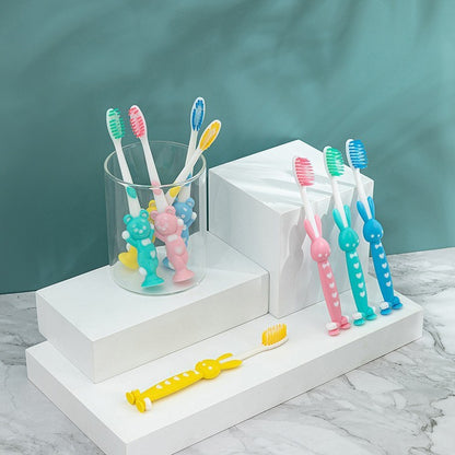 4 Pack High-grade Children's Toothbrush Soft Hair Baby's Teeth Protecting 3/12 Years Old Gum Protecting Soft Soft Soft Silk Cleaning Manual Teeth Protecting - image 2