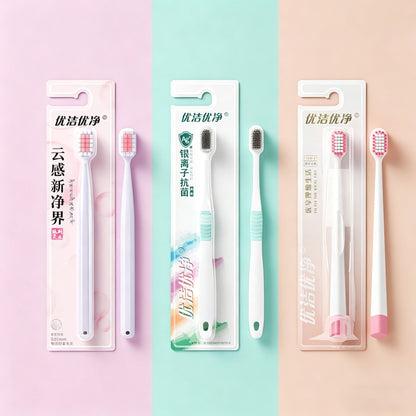 in stock soft bristle toothbrush high quality toothbrush household cleaning oral comfort independent packaging factory direct sales - image 1