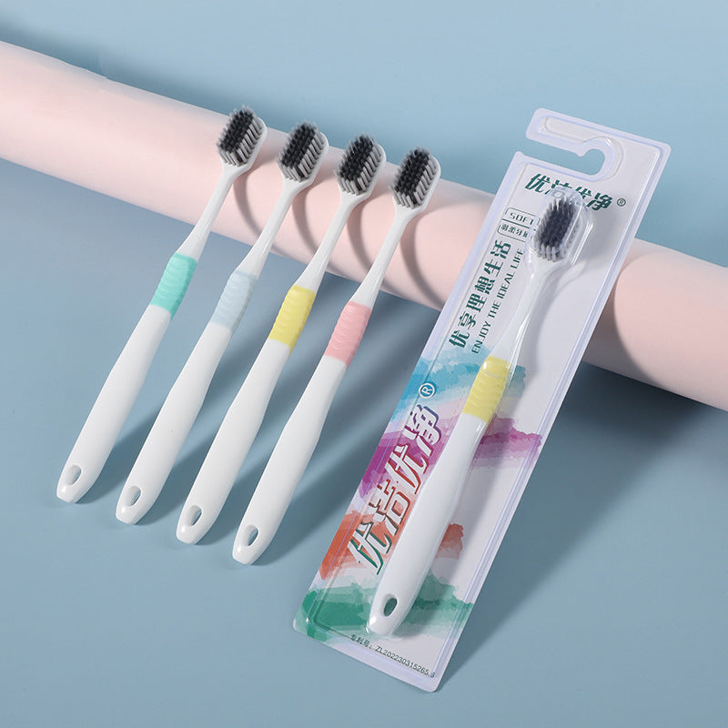 in stock soft bristle toothbrush high quality toothbrush household cleaning oral comfort independent packaging factory direct sales - image 2