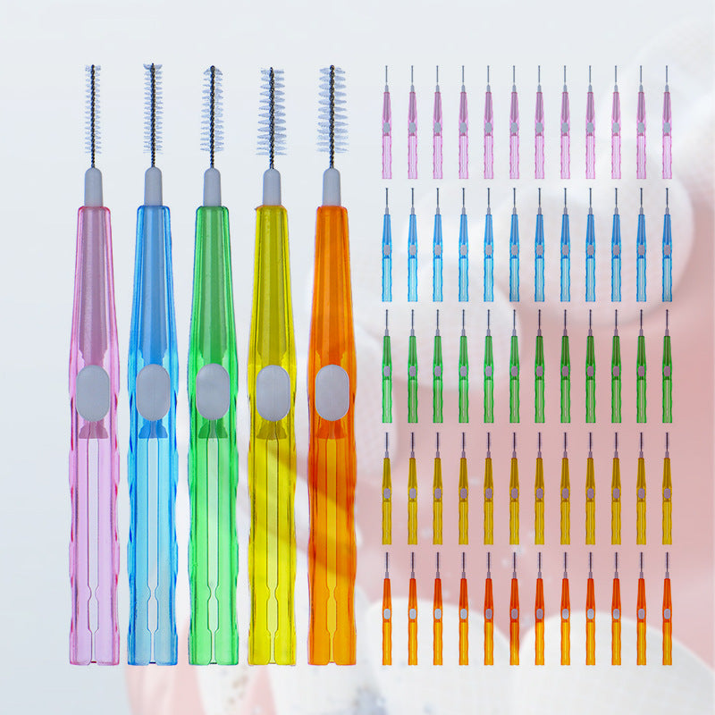 Interdental Brushes for Orthodontic Braces, 60 Pieces/Box, Special Orthodontic Care Box - image 1