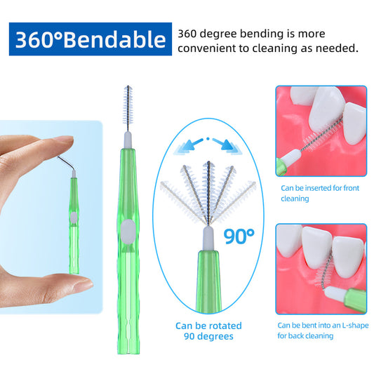 Interdental Brushes for Orthodontic Braces, 60 Pieces/Box, Special Orthodontic Care Box - image 2