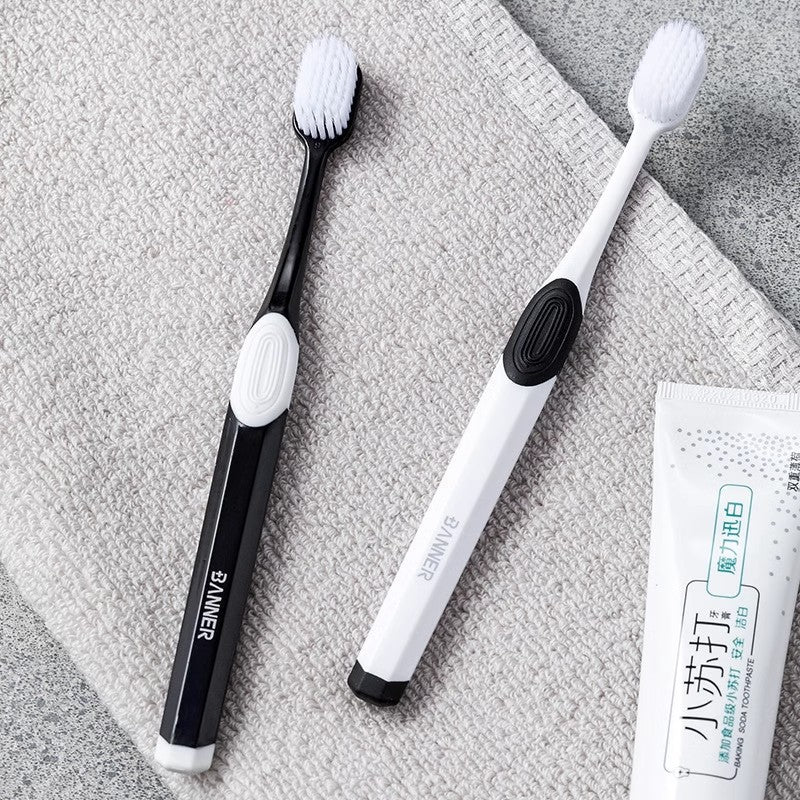 Soft Hair Toothbrush Adult Gingival Protection Nano Brush Family Pack Couple Men and Women Travel Brushing Special School Dormitory - image 2