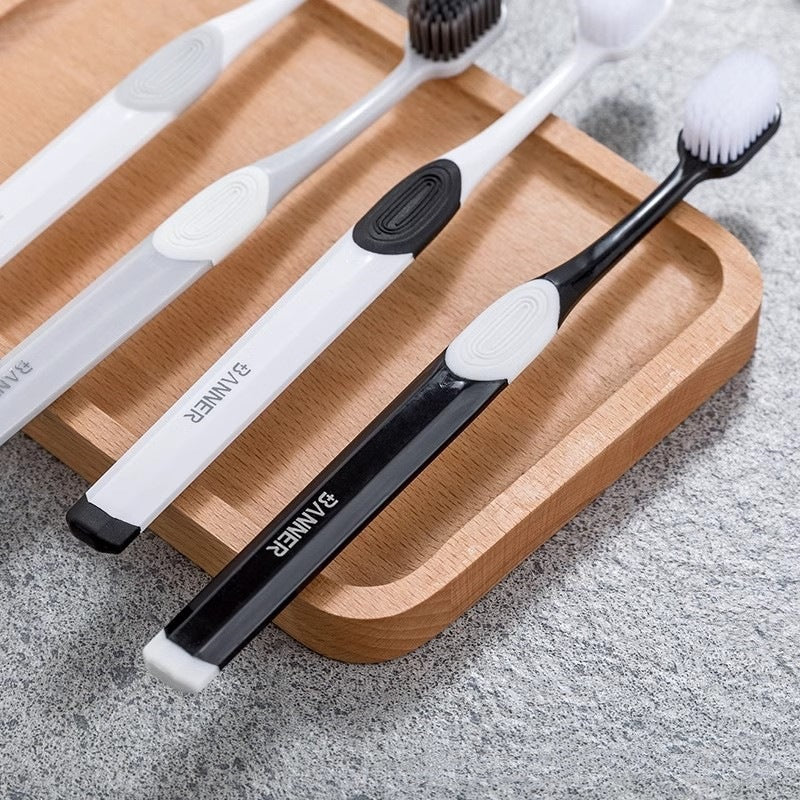 Soft Hair Toothbrush Adult Gingival Protection Nano Brush Family Pack Couple Men and Women Travel Brushing Special School Dormitory - image 4