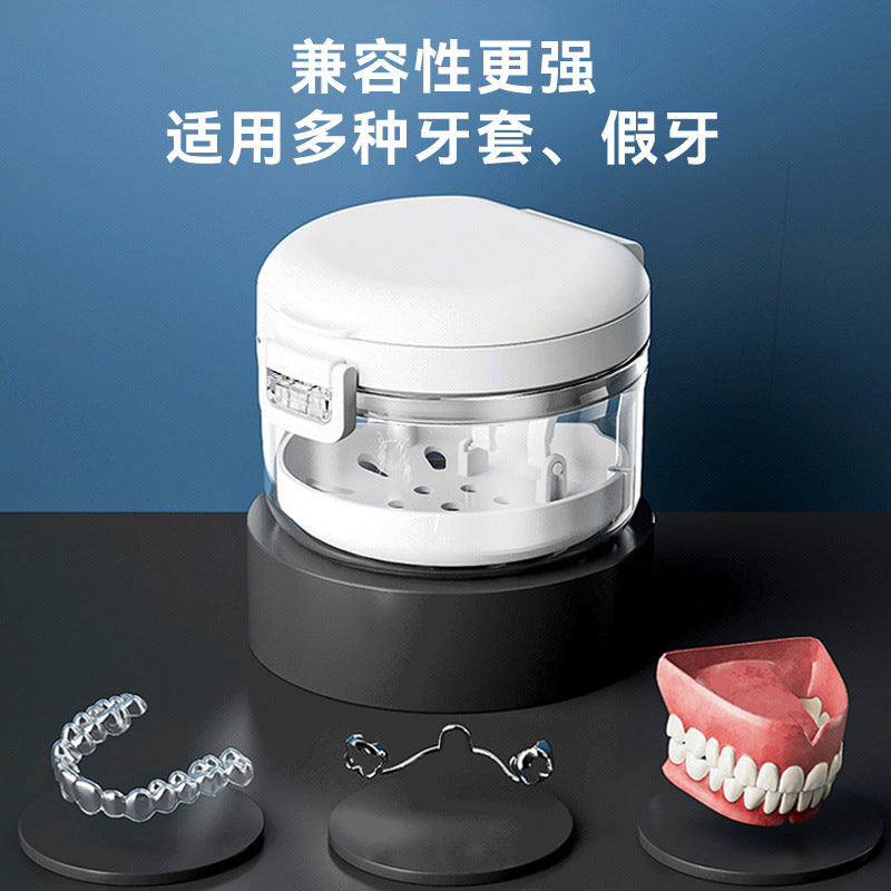 Portable Denture Portable Cleaning Box Invisible Braces Storage Box Orthodontic Holder Box Teeth Appliance - image 3