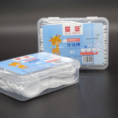 50 Pieces Boxed Dental Floss Disposable Household Dental Floss Stick Tooth Cleaning Hotel Restaurant Dental Clinic Gift - image 1