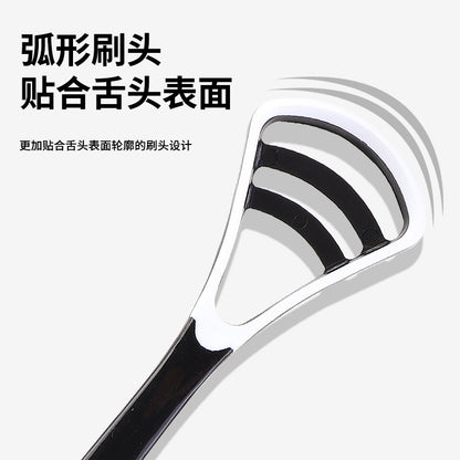 Tongue Cleaner Tongue Coating Cleaning Brush for Adults to Remove Bad Breath, Scrape Tongue Coating, Silicone Portable Tongue Brush for Men and Women, Wholesale - image 3