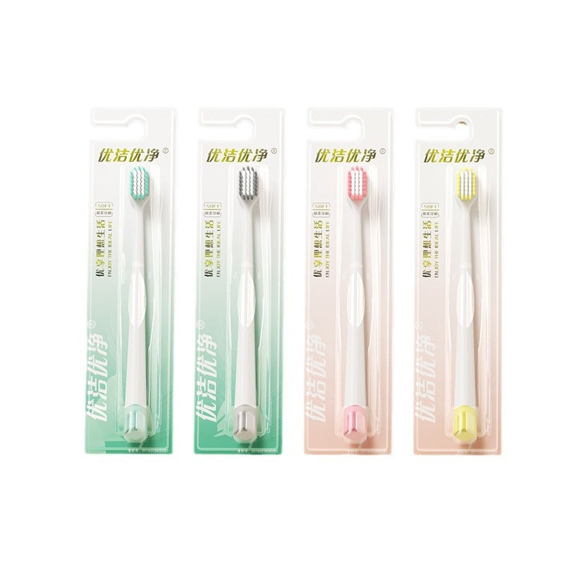 Hot selling single soft bristle toothbrush simple design high-end color matching toothbrush couple toothbrush wholesale factory in stock - image 5